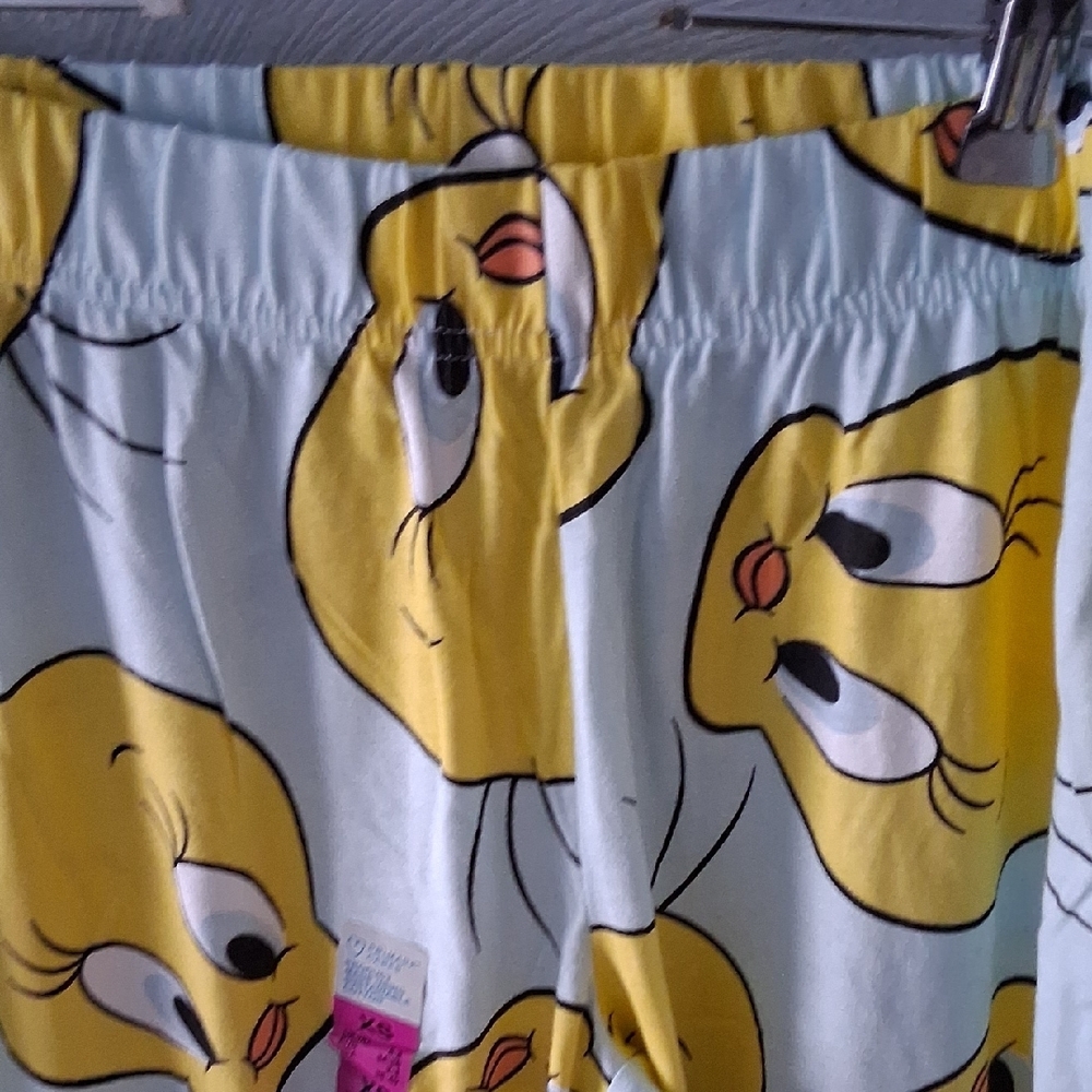 Warner Bros. Tweety Bird Pajama Set - Yellow and Light Blue XS - Picture 6 of 6